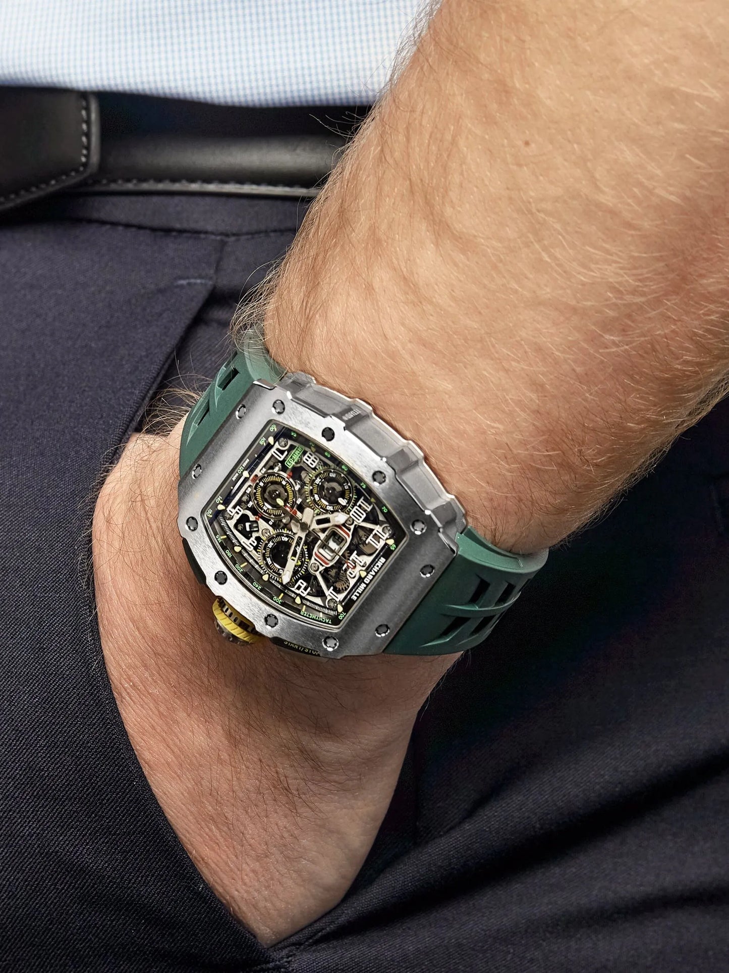 Richard Mille montre chronographe pre-owned Automatic Flyback 49 mm (2019)
