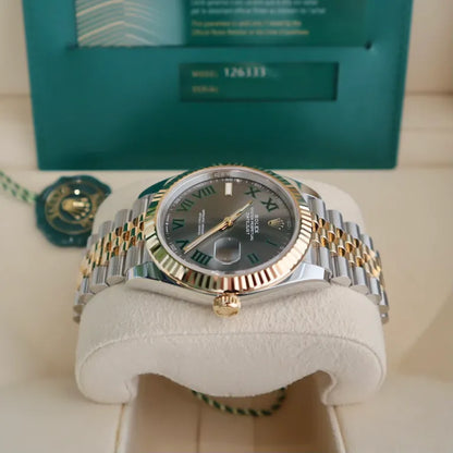 Rolex Datejust 41 ‘Wimbledon’ Dial Two-Tone Jubilee