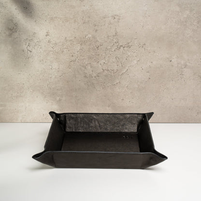 Watch Tray - Black Leather