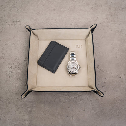 Watch Tray - Navy Blue Beige