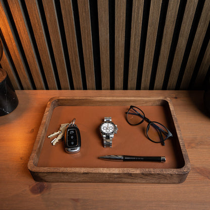 Watch Tray Tall - Dark Oak