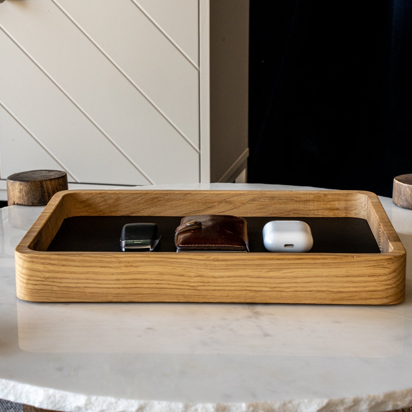 Watch Tray Tall - Natural Oak